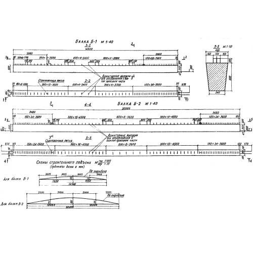 Балка мостовая Б-1 Серия 3.503-27