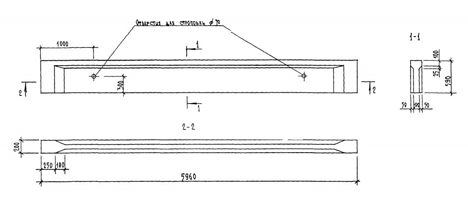 Балка БСП 6.1-10АIII Серия 1.462.1-10/93