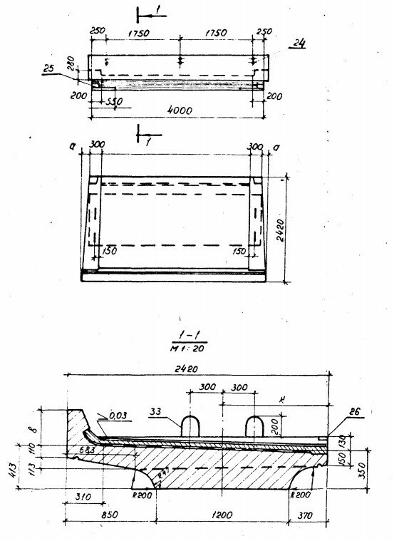 Балка ребристая БП40-М Серия 3.501.1-146