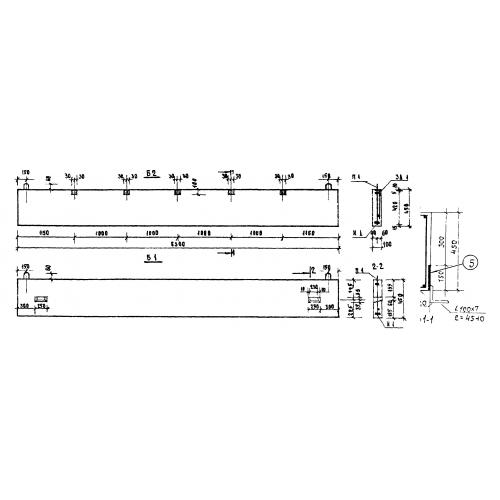 Балка железобетонная Б1 Серия 85