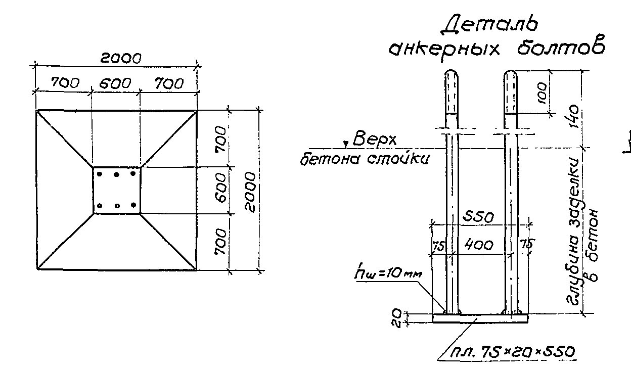 Блок фундамента Б3-4.0 Серия 3.501.2-123 выпуск 3