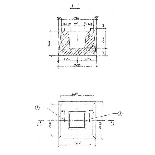 Фундамент Ф 1 Серия 3.507 КЛ-10