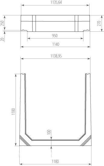 Крышка бетонная Grand DN1200