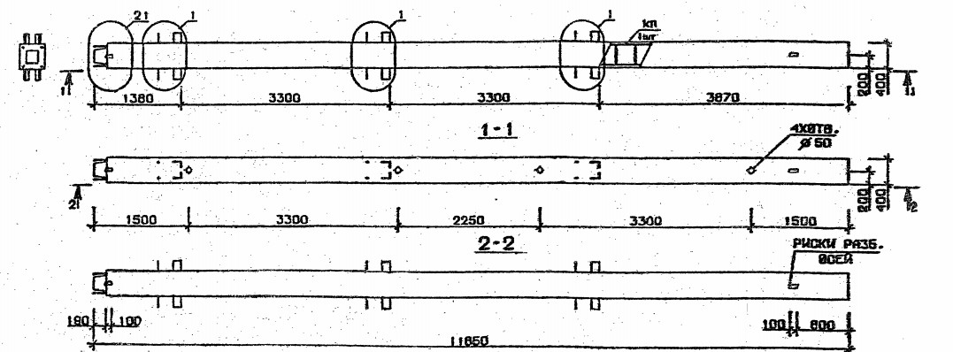 Колонна 1КН 33.119-7 Серия 1.020.1-2с/89