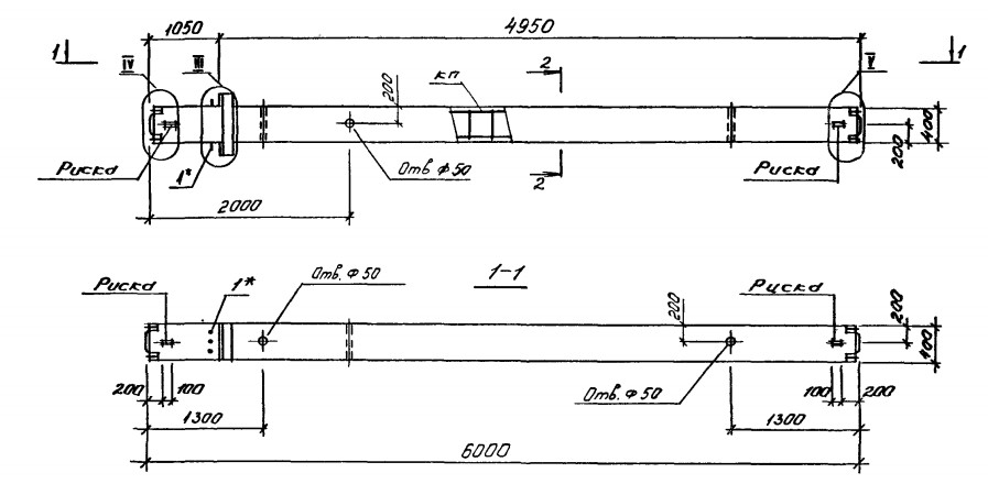 Колонна 1КСД 60-123 Серия 1.020.1-4