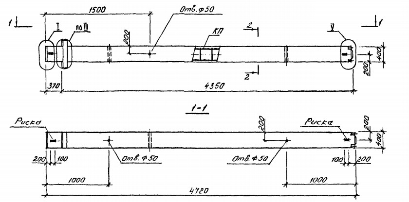 Колонна 1КВД 54-101 Серия 1.020.1-4
