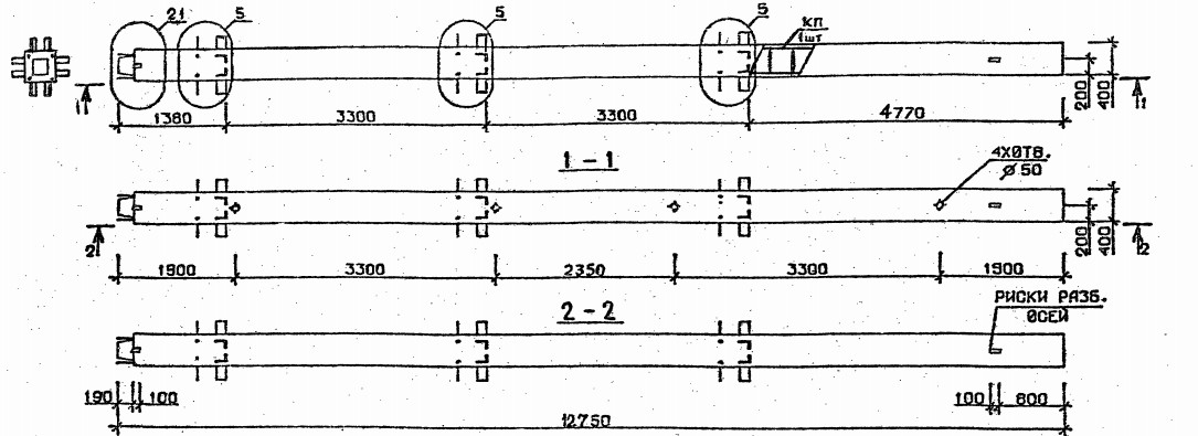 Колонна 2КН 33.128-7-с Серия 1.020.1-2с/89