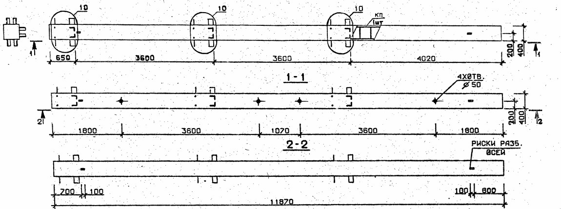 Колонна 3КБ 36.119-9 Серия 1.020.1-2с/89