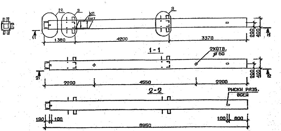 Колонна 3КН 33.89-7-с Серия 1.020.1-2с/89