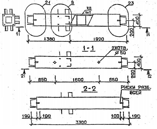 Колонна 3КС 33.33-1-с Серия 1.020.1-2с/89