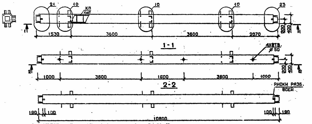 Колонна 3КС 36.108-9-с Серия 1.020.1-2с/89