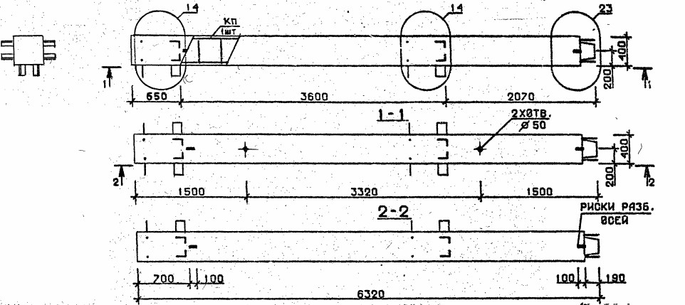 Колонна 4КВ 36.63-2-с Серия 1.020.1-2с/89