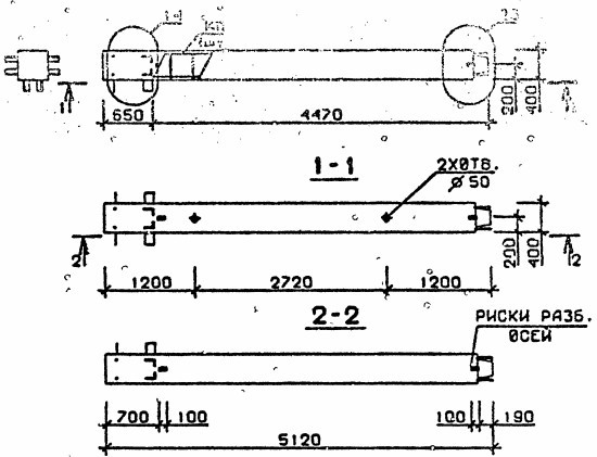 Колонна 4КВ 60.51-1-с Серия 1.020.1-2с/89