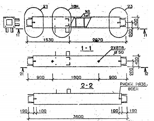 Колонна 5КС 36.36-9-н Серия 1.020.1-2с/89