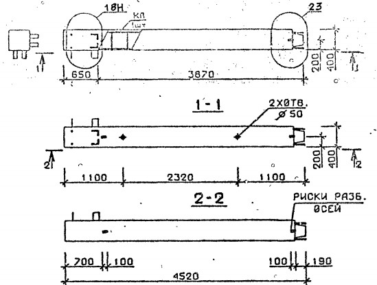 Колонна 5КВ 54.45-1-сн Серия 1.020.1-2с/89