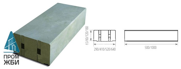 бетонная крышка кабельного лотка Norma DN200-DN500