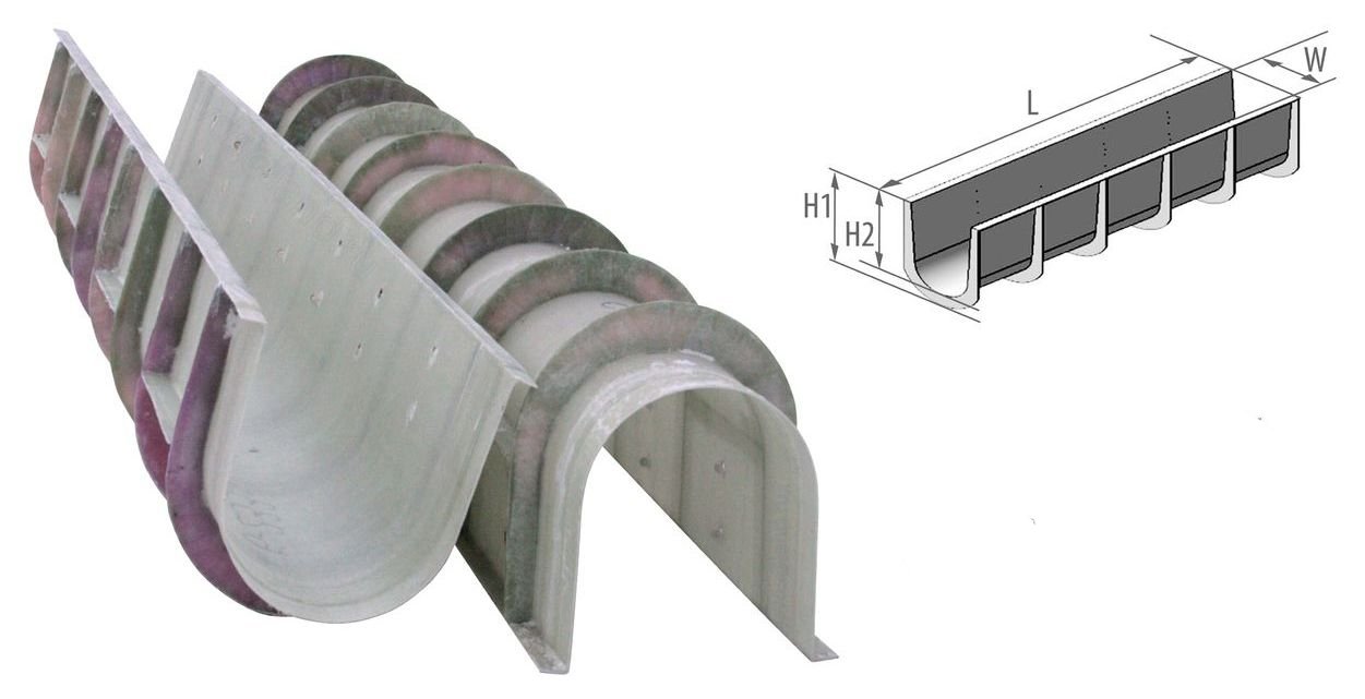 Лоток композитный дренажный ЛВЖ 1.0