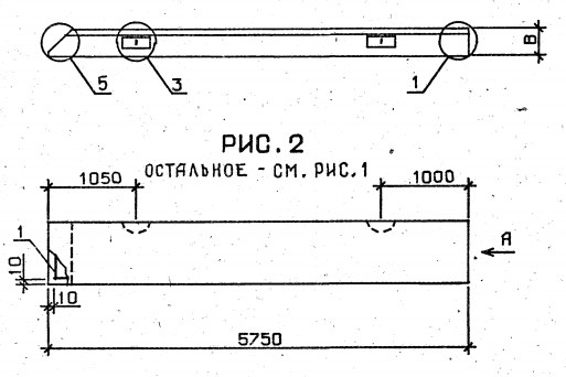 Панель 1ПС 57,5-6-2,5-8-Я-1 Серия 1.030.1-1