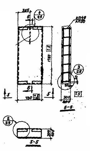 Панель ПСЯ 30-2-1,8-0,75 Серия СТ 02-31