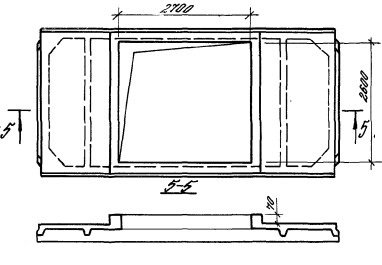 Плита ребристая 3ПФ 6-4 АIV-4Н Серия 1.465.1-17