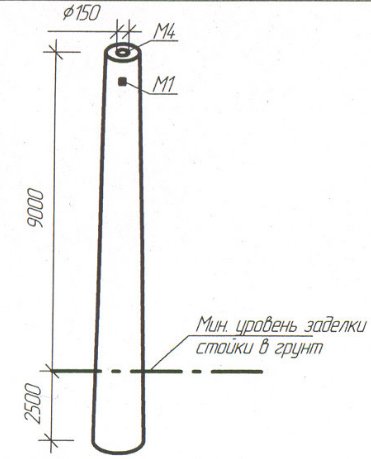 Стойка коническая центрифугированная СКЦТ 11,5-47,29-7,2