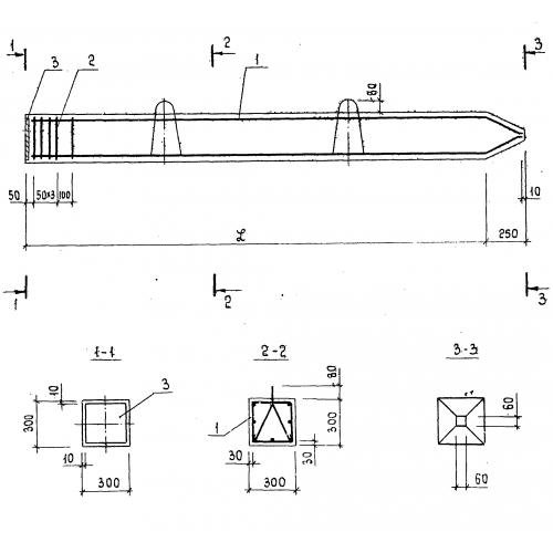 Свая С 7-30 ТК1 Серия 3.015-5/86